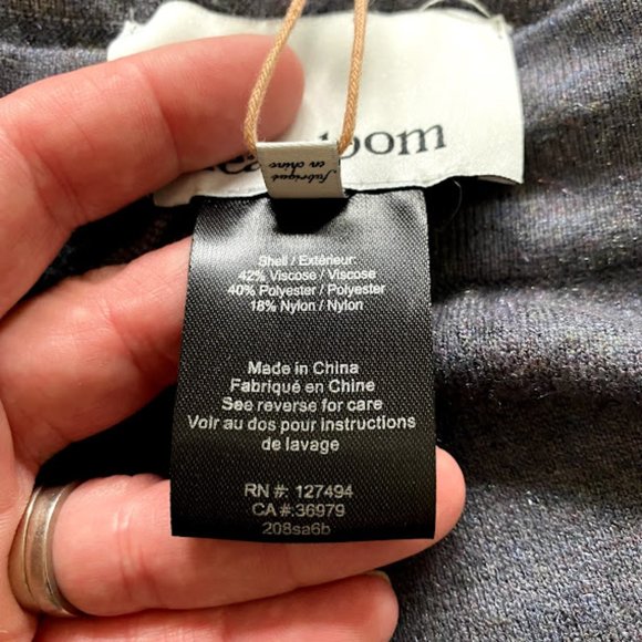 NWT Heartloom Melia High Rise Knit Jogger Grey / Blue size Medium - Picture 9 of 13